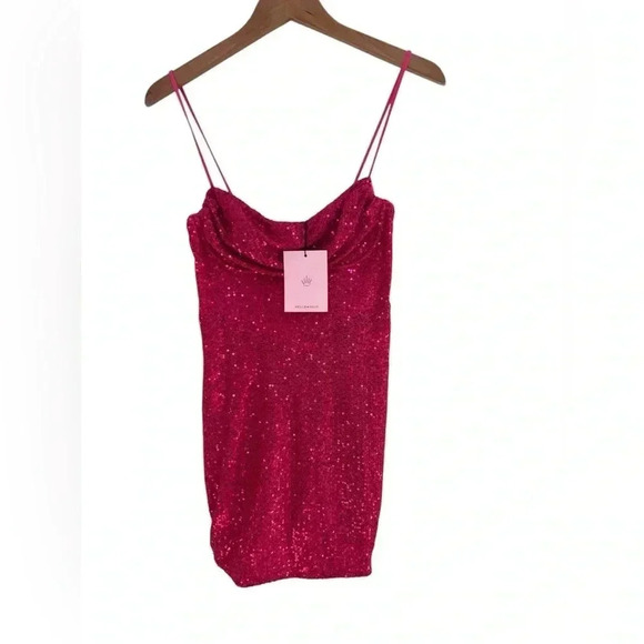 Hello Molly New with Tags BOND GIRL DRESS FUCHSIA Size Small - Picture 4 of 13